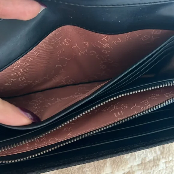 Stella McCartney fallabella continental navy wallet